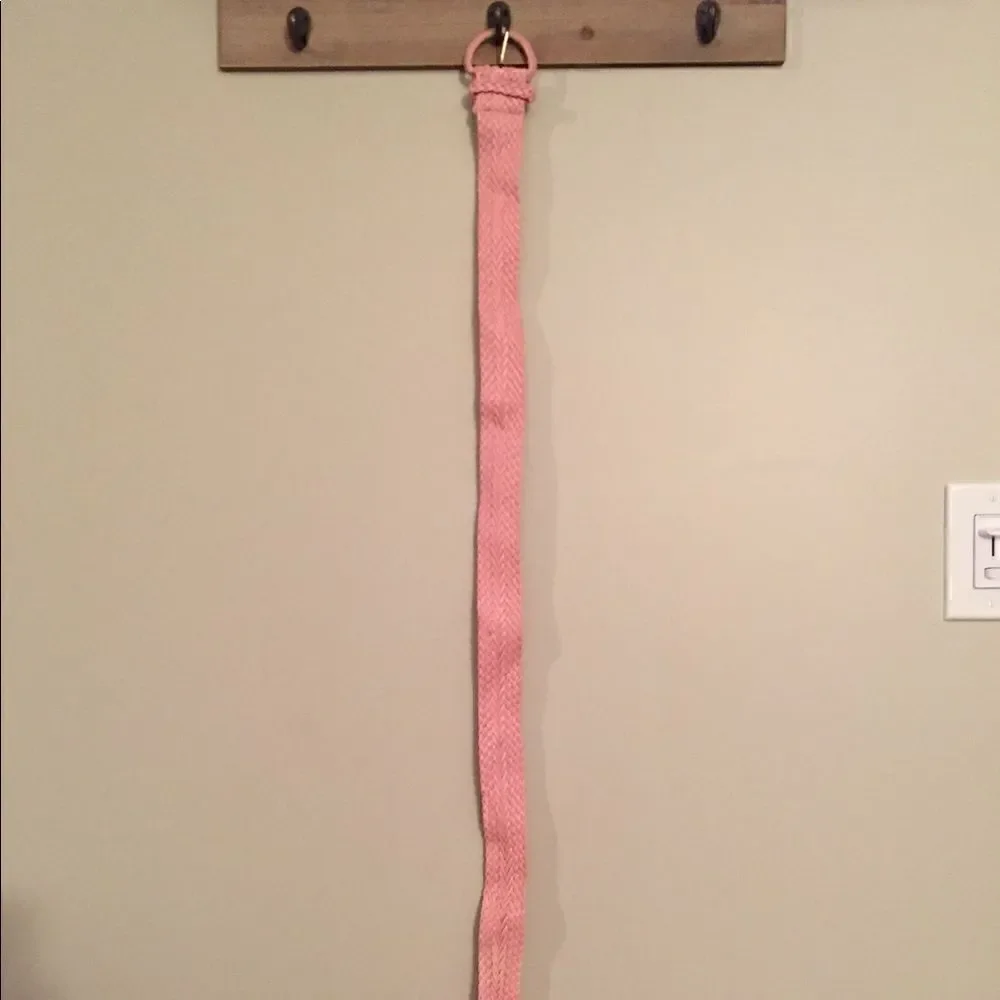 Pink Pleather Belt